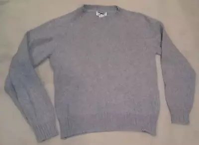 VTG JC Penney Fox Sweater Shirt Pullover Mens Medium M Gray Mr Rogers Grandpa • $29.95