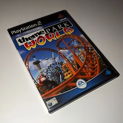 Theme Park World AKA Theme Park Rollercoaster (2000 PAL PS2) Manual & Tested • $15