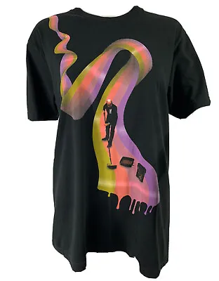 IMAGINARY FOUNDATION T-Shirt Unisex Size M Black COTTON Short Sleeve Rainbow • £22.80