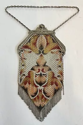 Antique Enamel Mesh Mandalian Purse • $75