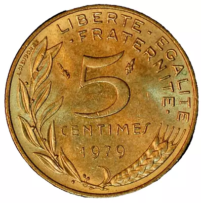 France 5 Centimes 1979 KM# 933 • $4.80