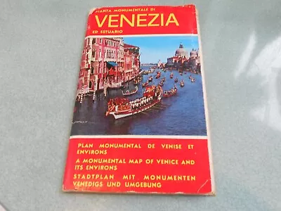 £4.95 • Buy Vintage Map Of Venezia / Venice Italy