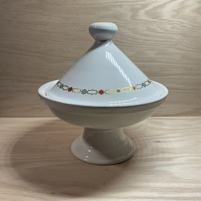 $35 • Buy Hall China USA Ceramic Moroccan Arabic Footed Tagine 