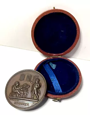 Old French Copper Medal In Original Box By Domard. F • £5