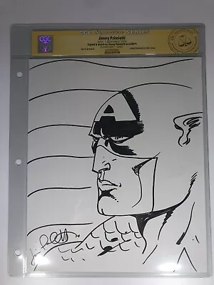 Captain America 1 CGC SS Avengers Endgame  Palmiotti Original Art Sketch 2018 • $99.99