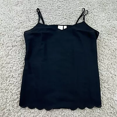 Anthropologie E By Eloise Womens Size Large Spaghetti Strap Tank Top Solid Black • $0.99