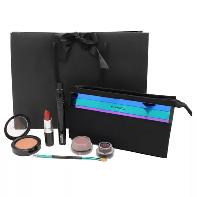 £41 • Buy MAC Makeup Set Cosmetic Beauty Gift Set MAC Lipstick Blusher Mascara Eyeshadow