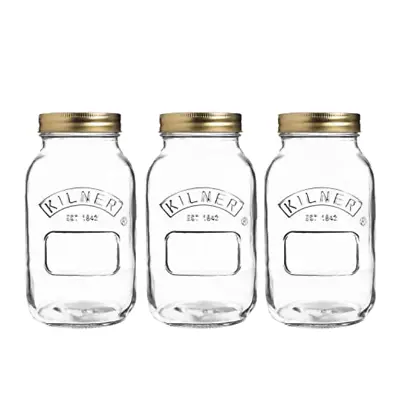 £10.99 • Buy Kilner Jar - 1 Litre Capacity Preserve Mason Jar - Keeps Material Fresh