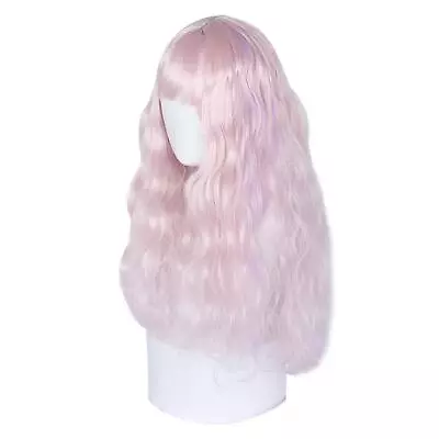 Breathable Hair Wigs For Women Curly Wig With Wig Cap Medium Long Hair • $23.99