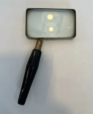 $14.56 • Buy Vintage Japan Rectangular Metal Handheld Magnifying Glass