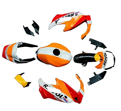 Injection Plastic Fairing Bodywork Set For Honda VTR1000 F 1997-2005 Orange Red • $496.78