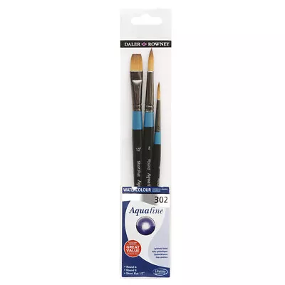 £8.99 • Buy Daler Rowney Aquafine Watercolour Brushes - Assorted Sets