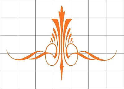 Pinstripe Decal Vinyl Stickers Motorcycle Car Truck Tank Fender Orange Elegant • $4.45