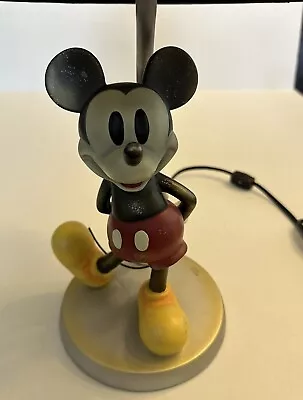 Mickey Mouse Classic Pose Desk Or Table Lamp With Linen Shade • $75