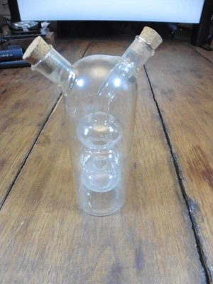 £29.99 • Buy Vintage Laboratory Glassware 2 Neck Flask Glassine Container
