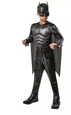 DC The Batman Basic PARTY Costume Jumpsuit Cape & Mask Boy's Medium 8 New • $11.99