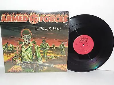 ARMED FORCES Let There Be Metal EP 12  1984 Metallic Flame Heavy Metal Vinyl  • $72.06