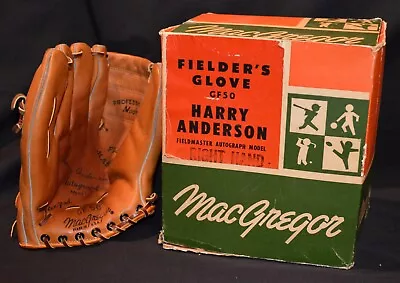 Harry Anderson MacGregor Fielders Glove With Original Box Phillies Reds MINT • $195