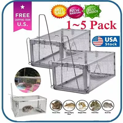 1~5Pc Live Humane Cage Trap For Squirrel Chipmunk Rat Mice Rodent Animal Catcher • $14.29