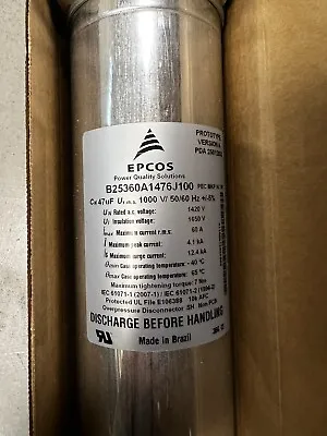 Epcos AC Film Capacitor 47uF 1000V AC Single Phase • $22.47