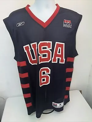 £29.95 • Buy Reebok USA National Team Mc Grady #6 Basketball Jersey Shirt Size M Exc Cond