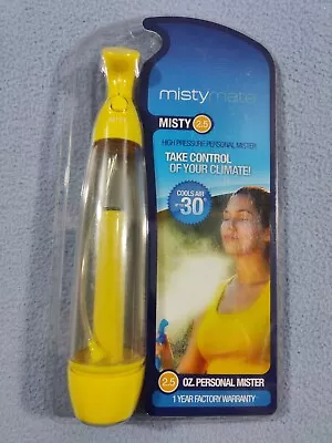 Misty Mate Misty 2.5 Oz Hp Personal Mister Cools Air Up To 30 Degrees Yellow • $19.99