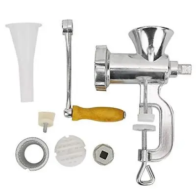 Manual Meat Mincers Stainless Steel Meat Grinder With Sausage Stuffing Filling • £26.99