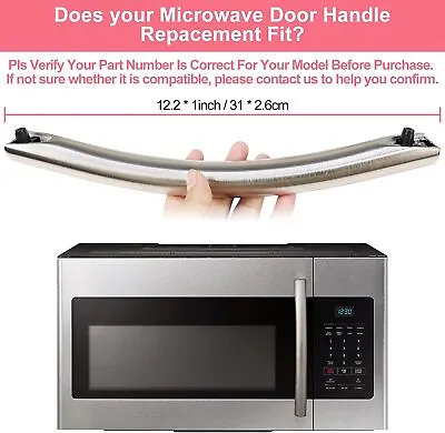Microwave Door Handle For Samsung SMH1927S/XAA ME17H703SHS/AA ME21H706MQS NEW • $25.74