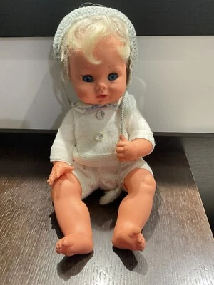 Poupée Vintage Années 60 - Sans Marque - 37 Cm - Corps Souple ? - Italie