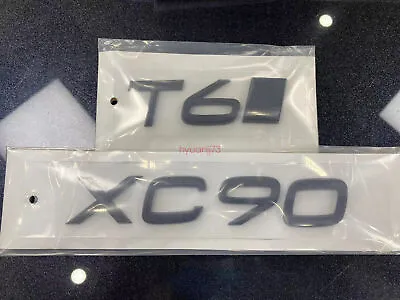 Gloss Black XC90 T6AWD Number Trunk Letters Badge Emblems Sticker For Volvo XC90 • $27.59