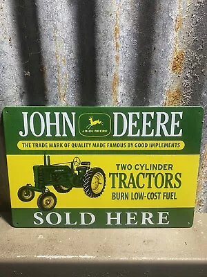 John Deere Vintage Tractor Tin Sign Man Cave Collectable Shed Gift  • $30