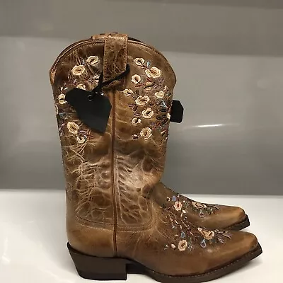 Shyanne Maisie Floral Western Boot Brown Women's Size 6.5 Medium • $66.99