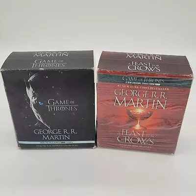 Game Of Thrones & A Feast For Crows Audiobook CD Lot George R.R. Martin 55 Discs • $24.99