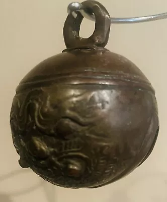 Vintage 2.5” Ornate Bronze Sleigh/Elephant  Bell • $35