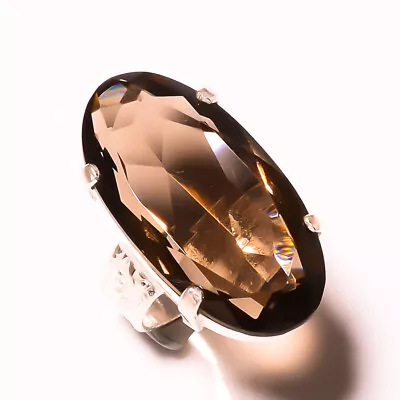 $14.83 • Buy Fabulous Smoky Topaz Gemstone 925 Sterling Silver Handmade Ring All Size ST-62