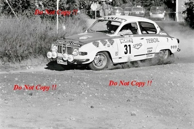 £4 • Buy Antero Laine & Raimo Alm Saab 96 V4 1000 Lakes Rally 1975 Photograph 1