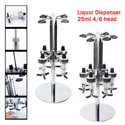 4/6 Bottle Liquor Dispenser Wine Beer Alcohol Drink Bar Beverage Dispenser 25ml • $29.45