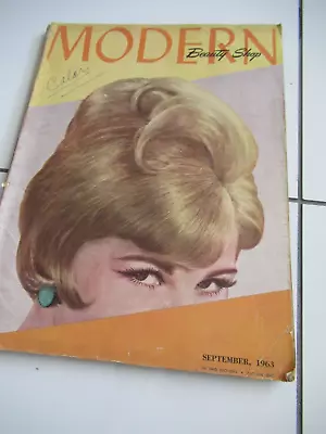 VTG MODERN BEAUTY SHOP Magazine Sept 1963 Huge 202 Pages! Nm- Interior! Only 1!! • $15.99