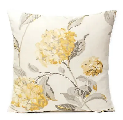 New Laura Ashley HYDRANGEA CAMOMILE Fabric Cushion Cover 16” Linen Cotton Mix • £11.99