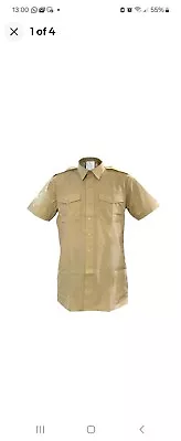 Army Shirt Original British Military Short Sleeve Combat Fawn Uniform Dress New • £9.99