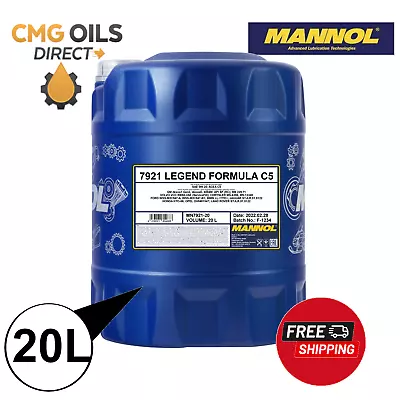 Mannol C5 0w-20 Fully Synthetic Engine Oil Dexos 1 Mb229.71 Volvo Rbs0-2ae -20l • £88.59