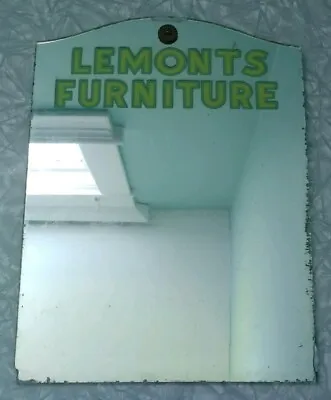 Vintage Advertising Mirror Lemonts Furniture Fredericton New Brunswick  • $53.99