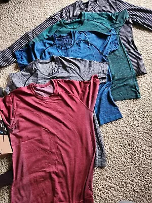 Lululemon Metal Tech Vent Lot Of 5 Shirt Small  Mens One Long Sleeve • $99.99