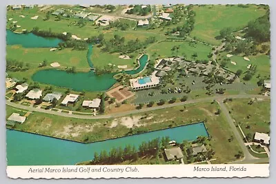 Marco Island Florida Marco Island Golf & Country Club Aerial View VTG Postcard • $9.59