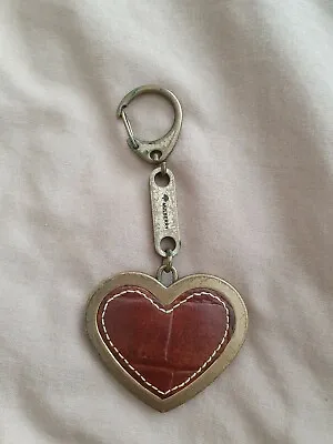 Mulberry Brown Moc Croc Heart Keyring  • £45