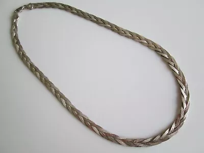 Milor Sterling Silver Braided Necklace 18 Inch • $9.99