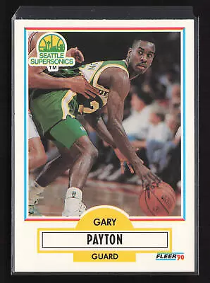 1990-91 Fleer Update #U-92 Gary Payton Seattle SuperSonics Rookie RC HOF • $2.49