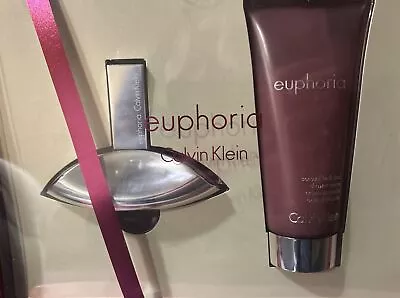 Calvin Klein Euphoria Gift Set 30ml Edp + 100ml Body Lotion - Women's For Her • £40.95