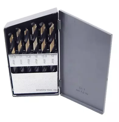 Cle Line 25pc Metric Drill Bit Set 1-13mm Jobber Black & Gold C74059 Made In USA • $108.97