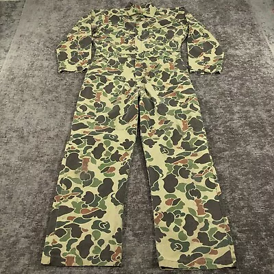 Vintage Walls Duck Camo Coveralls Mens M Medium Hunting Frogskin Unlined Light • $28.99